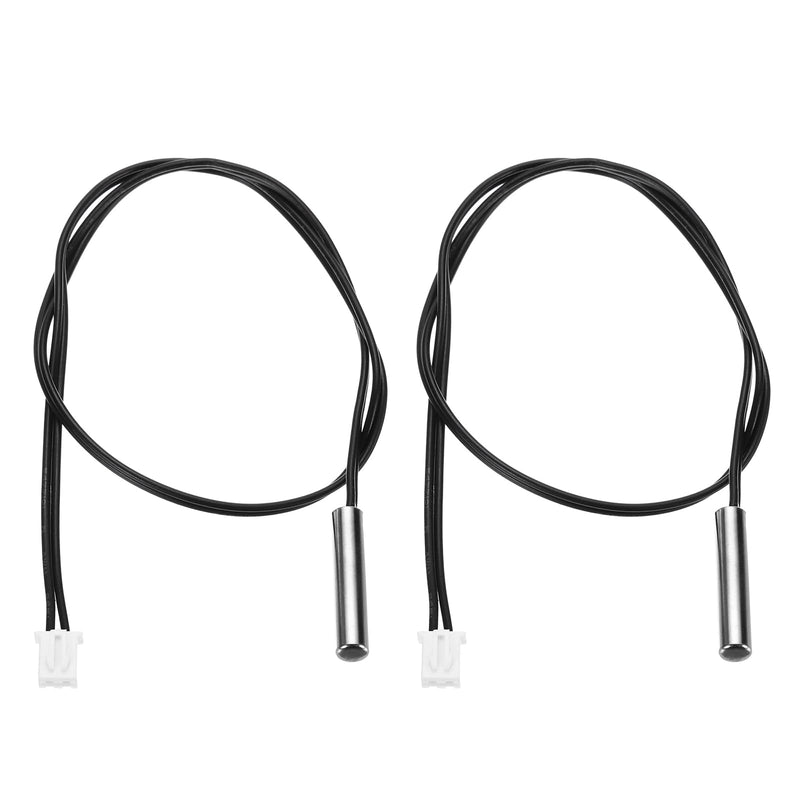 [Australia - AusPower] - uxcell 2 Pcs 5K NTC Thermal Sensor Probe, Stainless Steel Sensitive Temperature Sensor Probe 11.8 Inch Digital Thermometer Extension Cable Temp Sensor 