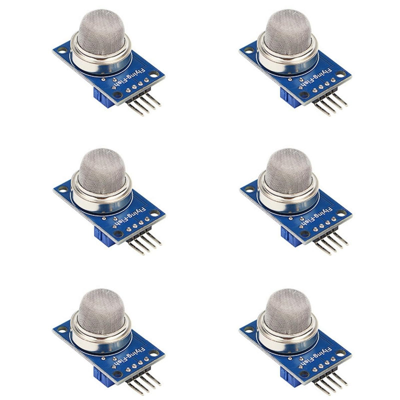 6PCS MQ135 Air Quality Sensor with Hazardous Gas Detection Alarm Module Indoor air Monitoring System for Arduino Projects