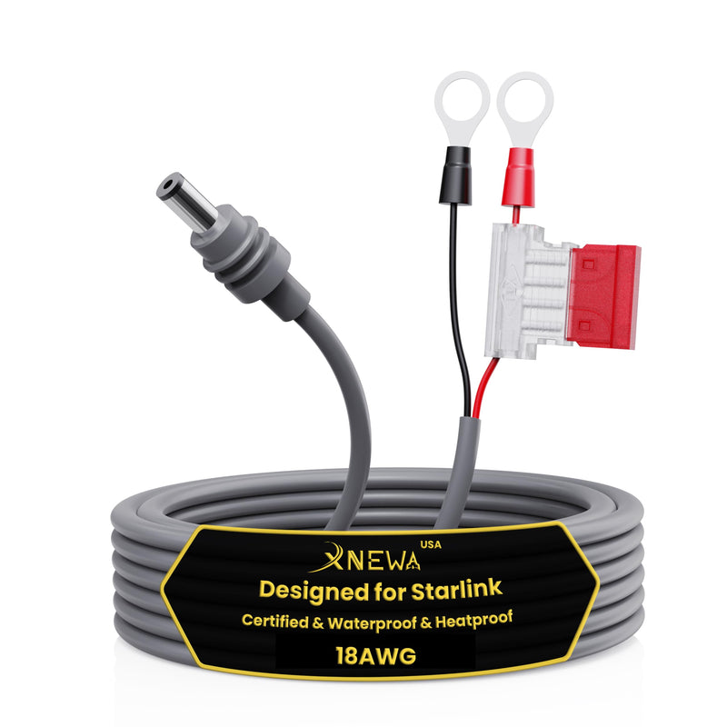 [Australia - AusPower] - Starlink Mini O Ring Connecters Extension Cable, 18AWG, Starlink Mini Direct Battery Power Cable, Waterproof, DIY Battery Kit with ATC/ATO Fuse Holder, Secure Blade Fuse Protection (3M/10FT) 3M/10FT 