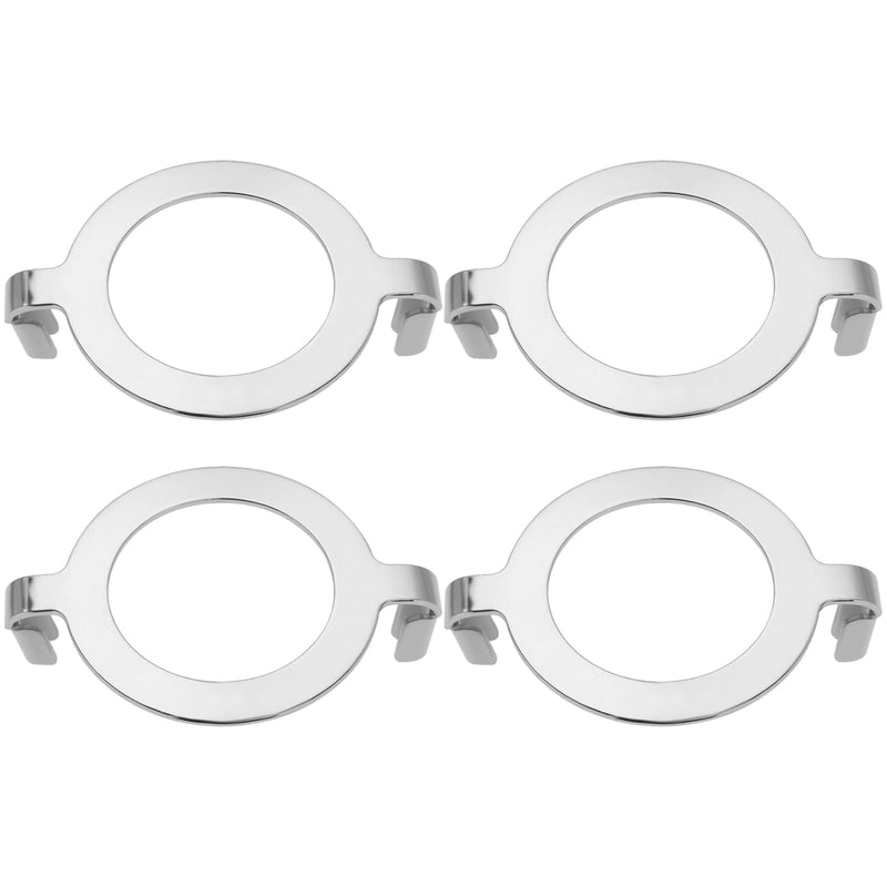 [Australia - AusPower] - Create idea 4PCS Lamp Harp Holder Saddle Adapters Silver 1.65" Compatible with E27 Threaded Base Non-slip Lampshade Adapter Metal Lampshade Holder 
