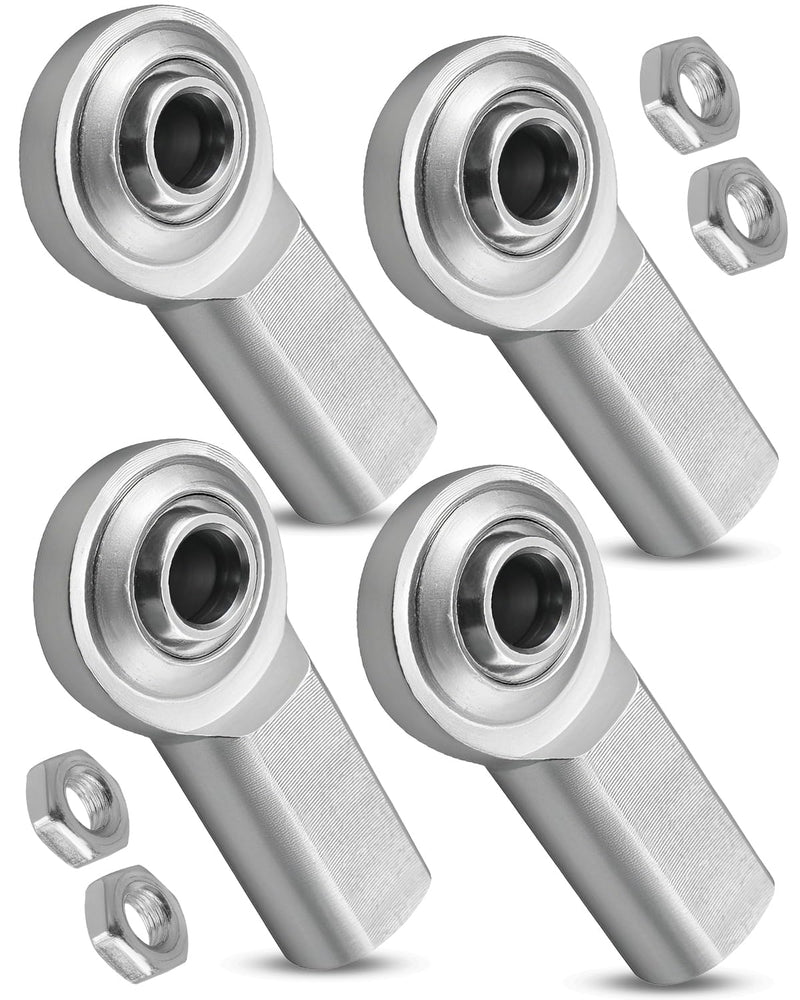 [Australia - AusPower] - CF6 Rod End Bearing Heim Joints Right Hand Female Thread Heim Joint, 3/8 x 3/8-24 Stainless Female Rod End Bearing with Jam Nuts, 4 Pack 