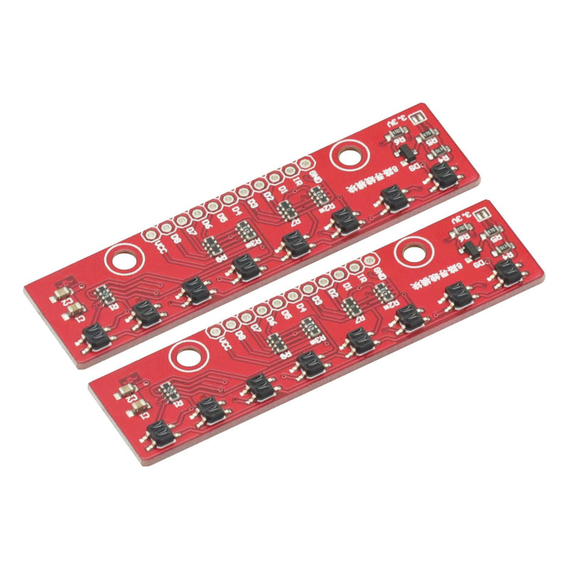 [Australia - AusPower] - 2Pcs 8 Channel IR Tracking Sensor Module 8 CH Infrared Line Track Trace Detect Detection Board DIY Detector for Arduino Smart Car 