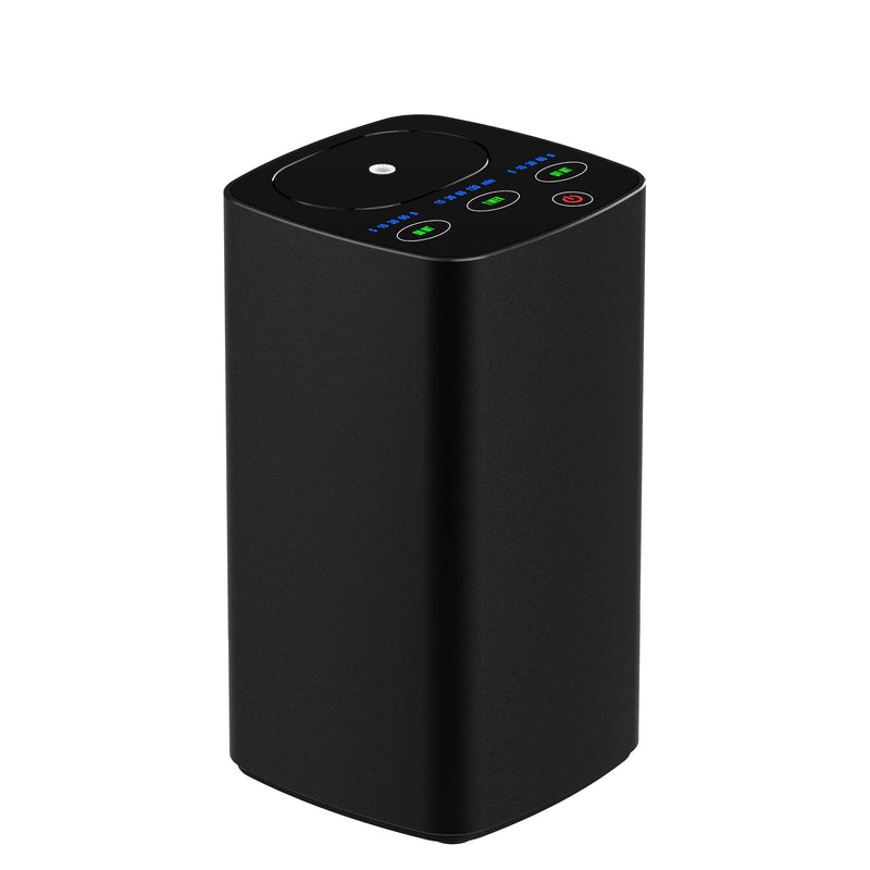 Waterless Car Essential Oil Diffuser, Portable Nebulizer Aromatherapy Diffuser, Mini Scent Air Machine with Timers for Home, Room, Car, Office,Travel Black