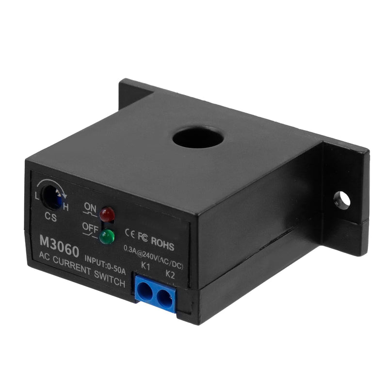 [Australia - AusPower] - Semetall Current Sensing Switch Normally Open Current Sensing Relay Adjustable AC 0.2A -50A(M3060) 0.2-50A M3060 