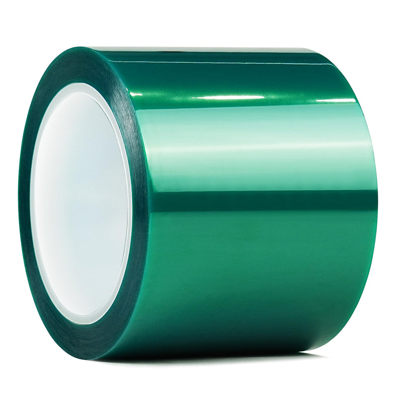 CHUANGSEED Heat Resistance Tape for Resin Molds, Powder Coating, Circuit Borads, Adhesive Residue-Free High Temp Masking Tape Epoxy Release -3inches x 66m（216FT） 3'' x 216ft