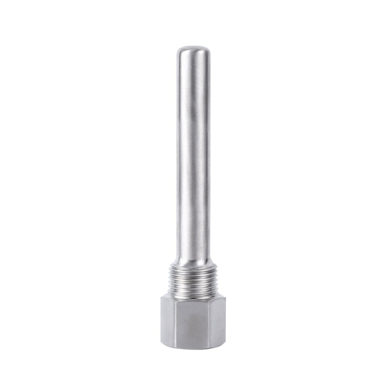 [Australia - AusPower] - Hapivida Temperature Sensor, Stainless Steel Thermowell with NPT Threads for Brewing and Cooking, 1/2 NPT Thermometer for Accurate Temperature Monitoring in Various Applications 