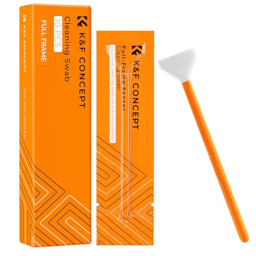 K&F CONCEPT 24mm Full-Frame Sensors Cleaning Swabs X10，Camera Clean