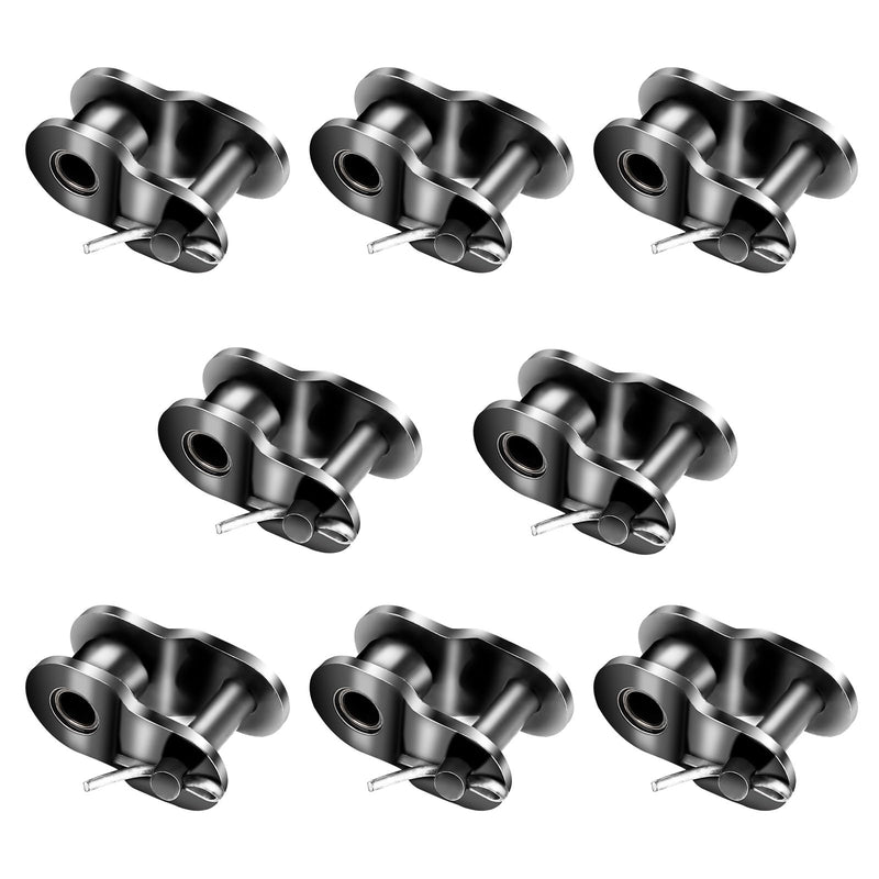 [Australia - AusPower] - 8 Pcs 420 Chain Roller Chain Offset Link 420 Chain Master Link, Half Link, Crank Link 
