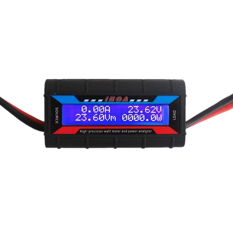 [Australia - AusPower] - 150A High Precision Power Analyzer Voltage Amp Meter, Watt Meter, Wattmeter Tester Monitor with Real-time Reading LCD Backlight Screen for RC, Battery, Solar, Wind Power, Ebike (100V) 150A/ 100V 