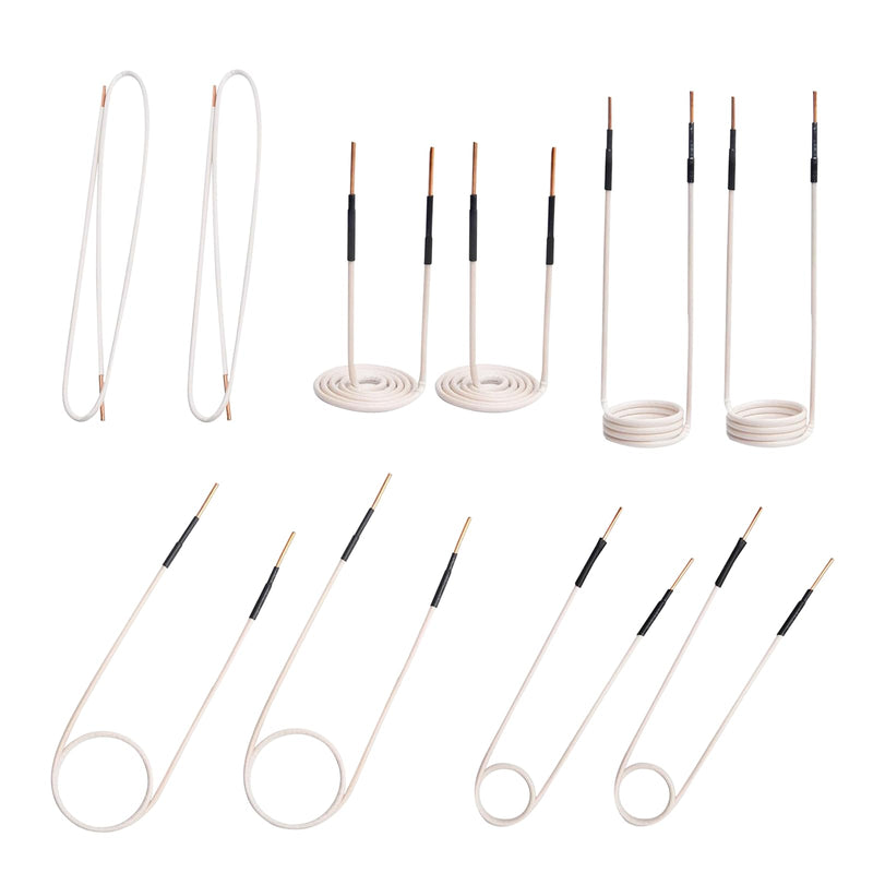 [Australia - AusPower] - Induction Heater Coil Kit, for Magnetic Induction Heater, 10 PCS Induction Coil Kit, 8 Pre-formed Coils & 2 Flexible Free-form Coils, for Removing Rusty Bolts and Nuts 