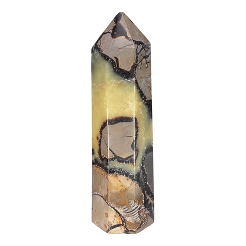 TUMBEELLUWA 141-170 mm Natural Septarian Dragon Stone Crystal Obelisk Tower Multicolor Height 5.55-6.69 Inch