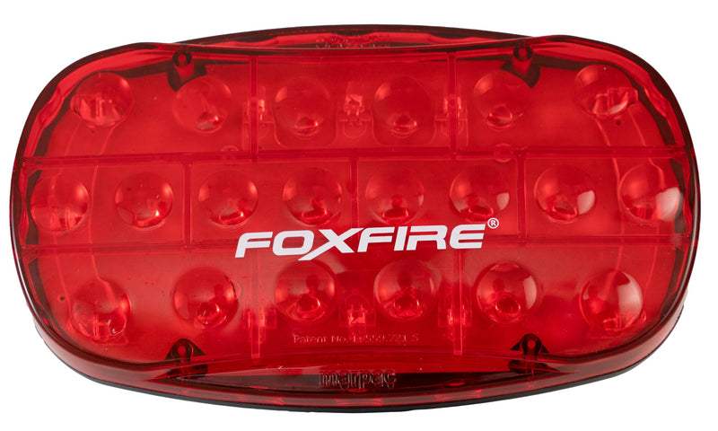 [Australia - AusPower] - FOXFIRE Safety Lites FL263-MAG90 LED Magnetic Light for Emergency Trailer Lighting, Farm Equipment, Oversized Loads, Workzone Safety (Red) Red 