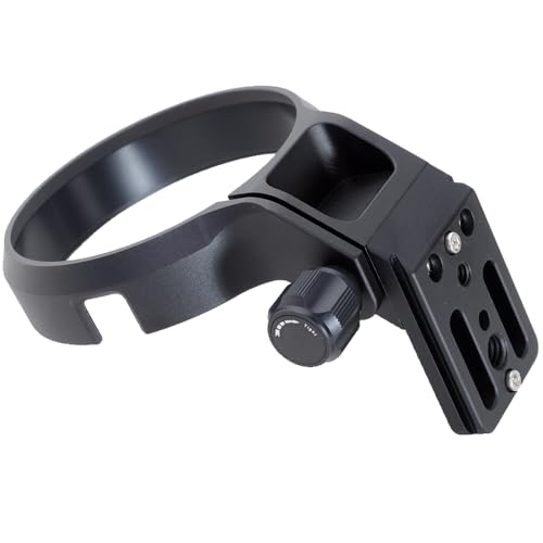 CNC Machined Lens Collar Tripod Mount Ring Compatible with Fujifilm Fuji GF 45-100mm f/4 R LM OIS WR, Lens Support Holder Bracket Bottom is Arca-Swiss Fit Quick Release Plate for Arca Clamp