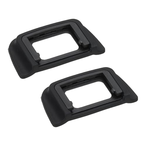 PATIKIL DK-20 Viewfinder Eyepiece Eyecup, 2 Pack Camera Eye Cup Protector for Nikon D5200 D5100 D3100 D3000 D60 Digital Camera Block Flare Scratch Resistance, Black 1.73 x 0.94 Inch