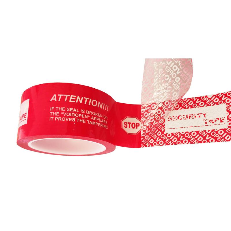 1 Rolls,2" x55 Yards Total Transfer Tamper Evident Security Packing Tape Seals (Superior Tamper Proof with Thick Void Film) 1 Rolls,2" x55 Yards