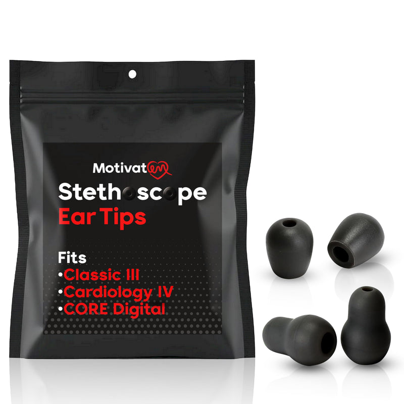 [Australia - AusPower] - Stethoscope Replacement Ear Tips, Ear Pieces - Compatible with Littmann Stethoscope Classic 3, Cardiology 3 & Cardiology 4, Classic III, Cardiology III & IV 