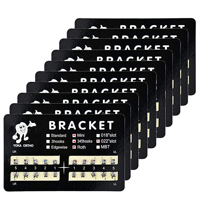[Australia - AusPower] - Teeth Orthodontic Brackets, 200-Pack, Mini Roth 022 Slot with Hook on 345, Bondable (roth 022 mini 345) roth 022 mini 345 