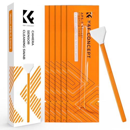 K&F CONCEPT APS-C Frame Sensors Cleaning Swabs X6,for CCD and CMOS