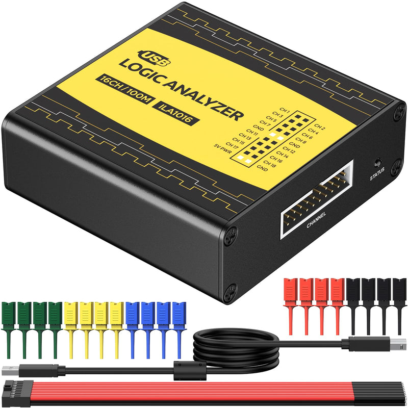 [Australia - AusPower] - innomaker USB Logic Analyzer ULA1016 Full 16 Channels 100MHz Sampling Rate Comes with Open Source Software pulseView which Support Windows Linux mac os 
