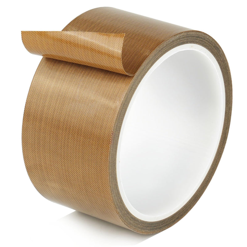 [Australia - AusPower] - Teflone Glass Cloth Tape,2''x 33ft x 0.18mm,PTFE Coated Fiberglass Adhesive Tape,High Temperature PTFE Tape for Vacuum Sealer Machine,Hand Impulse Sealers Insulation,Low Friction Tape,Squeak Resistant 2inx33ft 