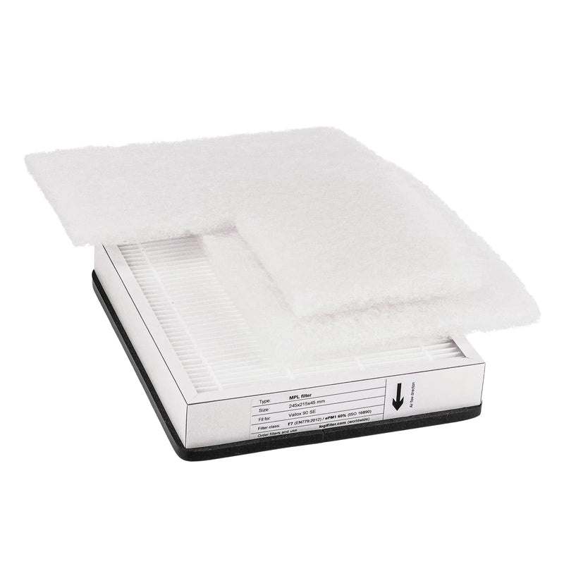 Filter Compatible with Vallox KWL 080 SE/SC/PSL, 090 SE/SC/PSL | Also suitable for 90K SC/MC/K MC, 091, 240 SC/MV - G4 & F7 ventilation filter - highly efficient and moisture resistant