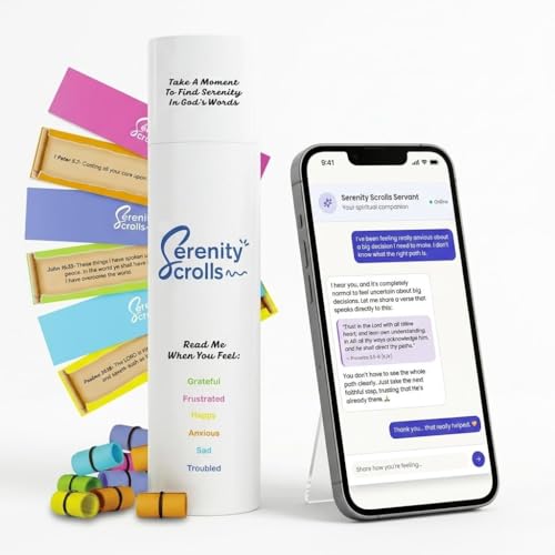 Bible Verse Jar with 96 Color Coded Scriptures + AI Companion, Read Me When Bible Verses Jar for Daily Encouragement, Scripture for Prayer and Reflection, Christian Gifts for Women