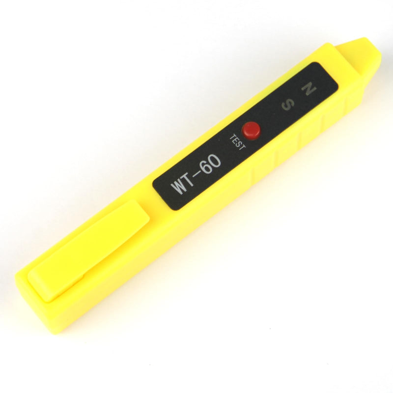 [Australia - AusPower] - Magnetic Polarity Tester Meter Gauge Detection Pen Magnet North and South Pole Detector Identifier Magnets Gauss Test ±5mT Sensitivity Sensing Area 9x9mm (1.5V Batt Not Included) 