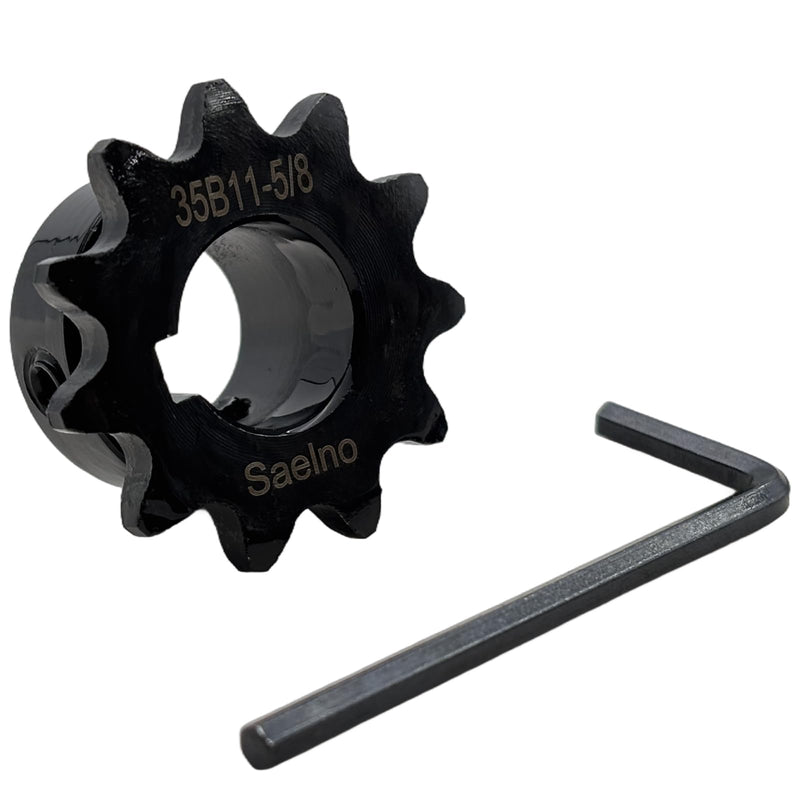 [Australia - AusPower] - #35 Roller Chain Sprocket Type B 5/8 inch Bore 11 Tooth, Hardened Antirust 1045 Steel Drive Sprockets 35B11-5/8 