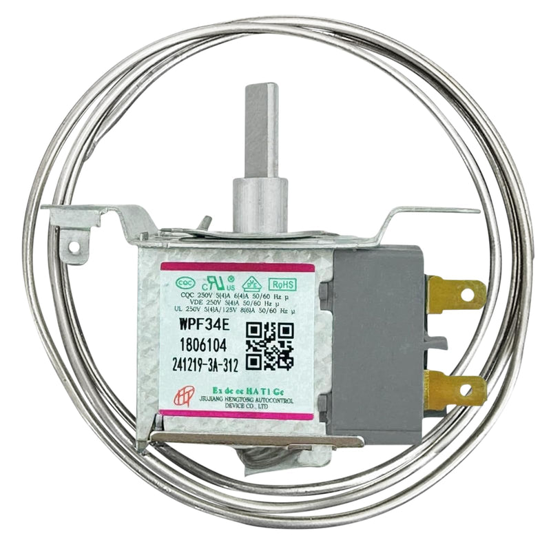 [Australia - AusPower] - WPF-34E Refrigerator Thermostat Compatible with Hisense – Universal Temperature Control for Freezers, 2-Pins Sensor Probe 