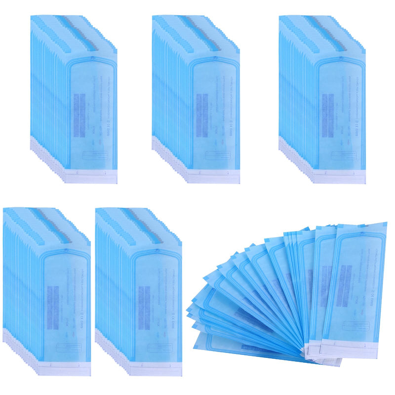 Pack of 400 self-sealing sterilisation bags: 57 mm x 130 mm disposable sterilisation bags, dentist sterilisation bags, sterilisation bags, self-sealing sterilisation bags