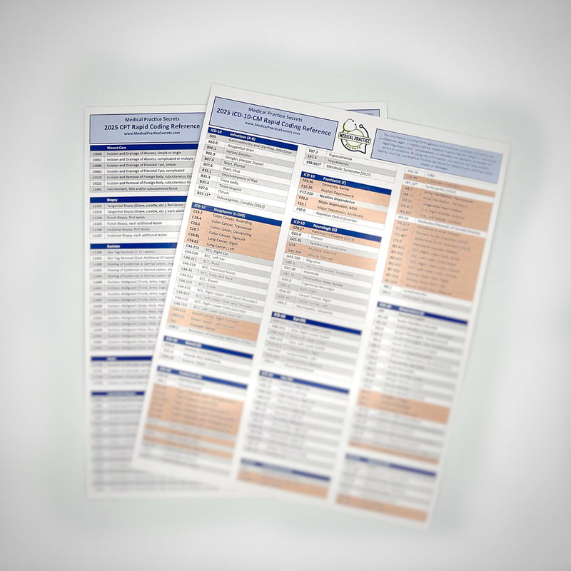 [Australia - AusPower] - 2025 Primary Care ICD-10 & CPT Rapid Coding Reference Cards | Family Medicine, Internal Medicine, Pediatrics | Boost Revenue, Save Time, and Prevent Denials | Free Video Tutorials 