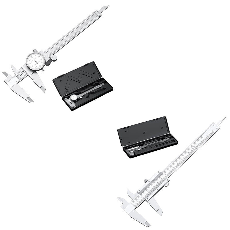 [Australia - AusPower] - HDLNKAK Dial Caliper 0.001” + Vernier Caliper 1/128 inch/0.05mm, High Precision Caliper, Measuring Caliper Tool 