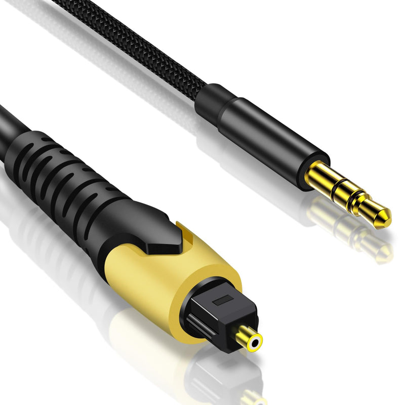 [Australia - AusPower] - 192KHz DAC Optical to 3.5mm Converter,Optical Audio Cable to AUX Cable Adapter,Digital to Analog Audio Converter for HDTV PS4 DVD Set-top Boxes (Unidirectional from O-ptical to AUX Only) 3.5mm to SPDIF 