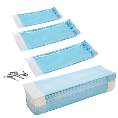 Pack of 150 Sterilisation Bags, Self-Sealing Sterilisation Bags for Dental Tools, Tattoos or Manicures, Sterilisation Bags, Teri Bags for Autoclave, Autoclave Bags