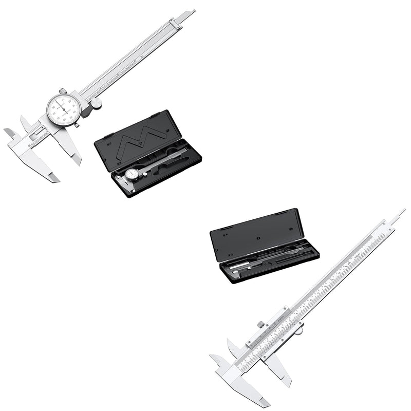 [Australia - AusPower] - HDLNKAK Dial Caliper 0.001” + Vernier Caliper 0.001 inch/0.02mm High Precision Caliper, Measuring Caliper Tool 