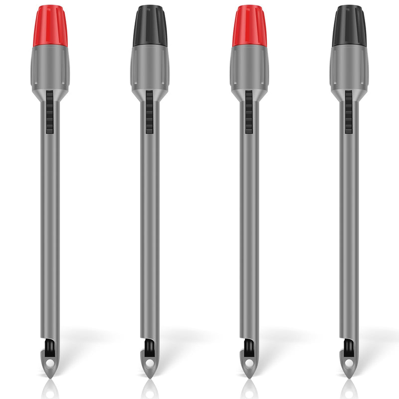 [Australia - AusPower] - 4Pcs Wire Piercing Probe Kit, 7.48x0.79in Insulation Clip Multimeter Piercing Probes, 2mm 4mm Sturdy Puncture Probes for TP81 Multimeter Voltage Voltmeter Thermometer Testing 