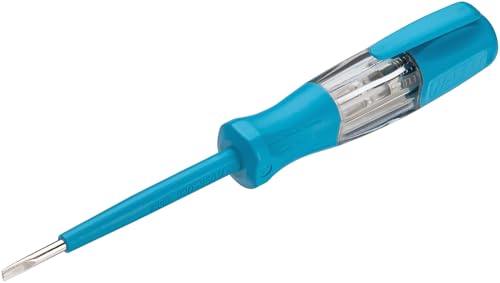 Hazet phase tester 839P, slotted profile, SW 0.5 x 3 mm, 220 – 250 volts | Output slot profile, length l1 70 mm, length l2 150 mm, 23 g, blade width 3 mm, blade height 0.5 mm 150 mm (total length), 80 mm (handle length).NEW version
