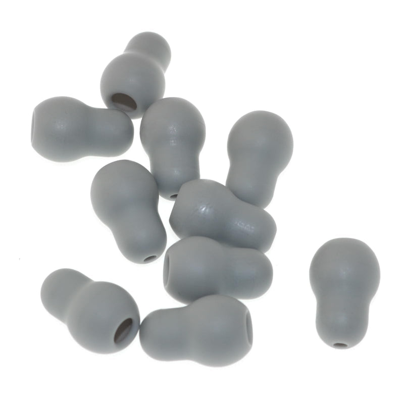 [Australia - AusPower] - Ultra Soft Silicone Stethoscope Replacement Ear Plugs Gray Non-Stick Gray Stethoscope Accessories Sealed Rubber Plugs 