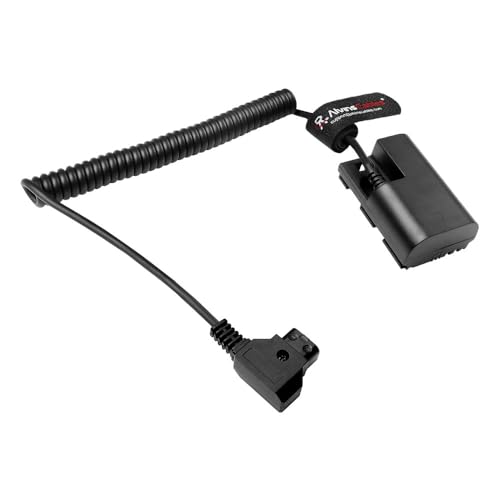 Alvin's Cables D-tap to LP-E6P Dummy Battery Power Coiled Cable for Canon EOS R5 Mark ll/ R5/ R6 Mark ll/Mark III/ R6/ R7/ R Camera E6P
