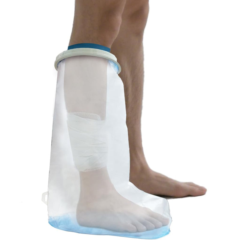 [Australia - AusPower] - Waterproof Leg Cast Cover for Shower Adult, Cast Protector for Shower Leg Adult with Non-Slip Bottom, Leg Cast Bag for Shower Foot Cover for Shower After Surgery Reusable(24.8 in. Long) 
