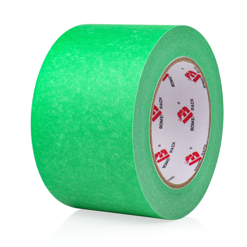 [Australia - AusPower] - BOMEI PACK Painters Tape 3 Inch, 3D Printing Tape 3 Inches x 55 Yards for Laser Cutting, 21-Day Clean Removal Wide Green Masking Tape 3in x 55yards 