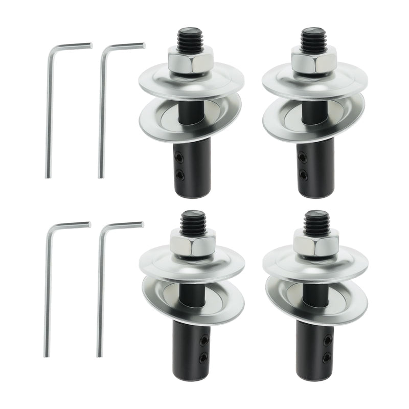 SG Store 4-Piece Extension Shaft Attachment for Double Grinding Machines 8 mm to 10 mm with Wrench and Washer for Polishing and Grinding Machines (2 Left + 2 Right)