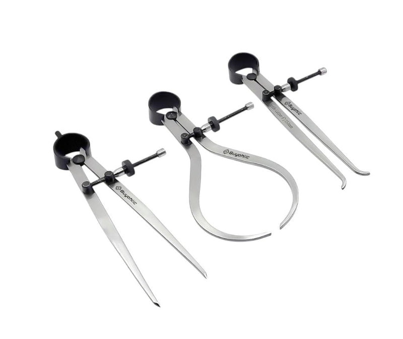 [Australia - AusPower] - Buyohlic Spring Inside Outside Divider Caliper Set of 3 Pieces 6" inch 150 mm Measuring Tool 