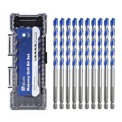 10 Pack 5/16 inch Concrete Drill Bit Set,Masonry Drill Bit Set 5/16"（10 Pcs）