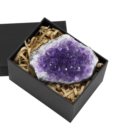 Natural Amethyst Crystal, Genuine Amethyst Stone for Healing(About 0.5lb) 0.5 Pound