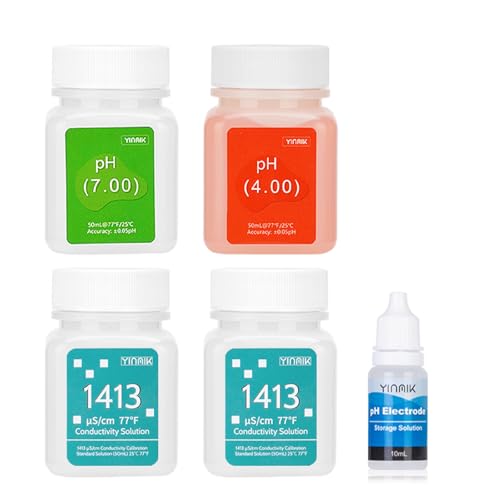 YINMIK pH Calibration Solution 1413μS/cm EC Calibration Liquid KCL Solution