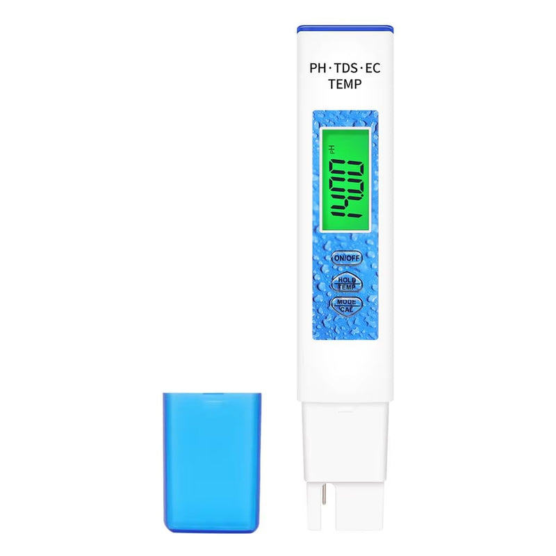 [Australia - AusPower] - Digital Water Tester - 4 in 1 PH/TDS/EC/Temperature TDS Tester Pen for Drinking Water, Hydroponics, Swimming Pool, Aquariums BU1 