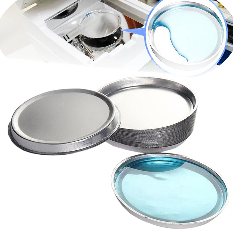 [Australia - AusPower] - Aluminum Sample Pans -90mm Disposable Weighing Dishes for Moisture Analyzer (100 Pack) 100 