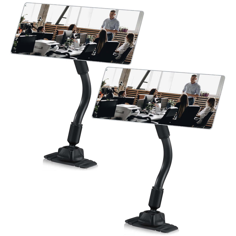 [Australia - AusPower] - Weysat 2 Set Cubicle Mirror for Office Desk Security Cubicle Mirror to See Behind You Fit Protect Personal Privacy Stick on Plane Monitor for Open Office Environment or Anywhere 