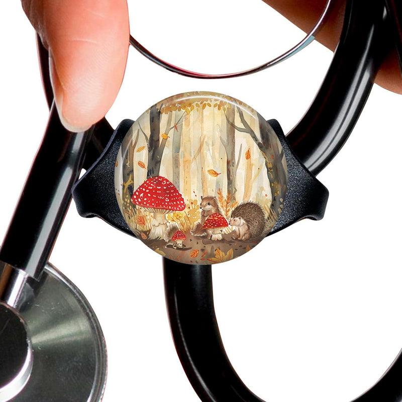 [Australia - AusPower] - Cute Hedgehog StethoscopeTag Personalized,Nurse Doctor StethoscopeID Tag Customized, Medical StethoscopeName Tag,Ideal for Anyone That uses a Stethoscope, Nursing Students,etc. 
